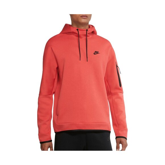 Nike Tech Fleece Pullover Hoodie Orange Mens 2XL - Picture 3 of 6